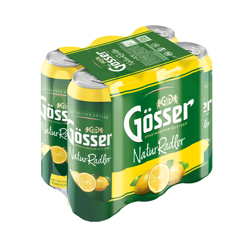4 6/0.50MP Gösser Naturradler Zitrone Dose EWP 