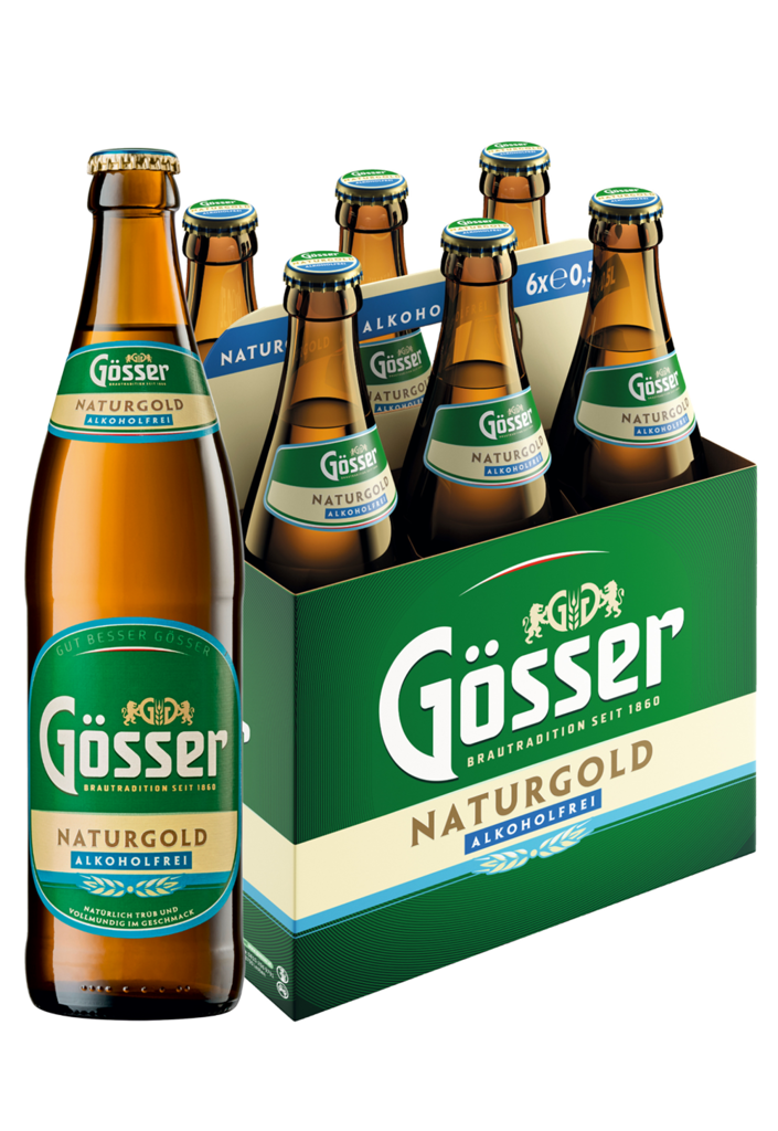 3 6/0.50MP Gösser Naturgold Alkoholfreies Bier MW 