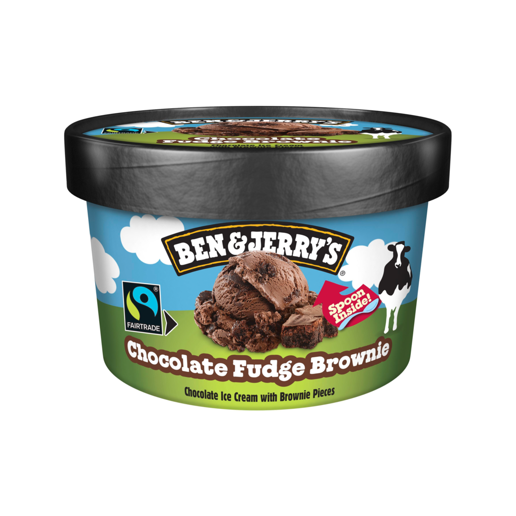 12 100ml Pg TKK Ben&Jerrys Eisbecher Chocolate Fudge Brownie 