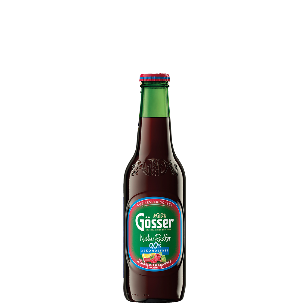 12 0.33l Fl Gösser Naturradler Himbeer Rhabarber 0,0% 
