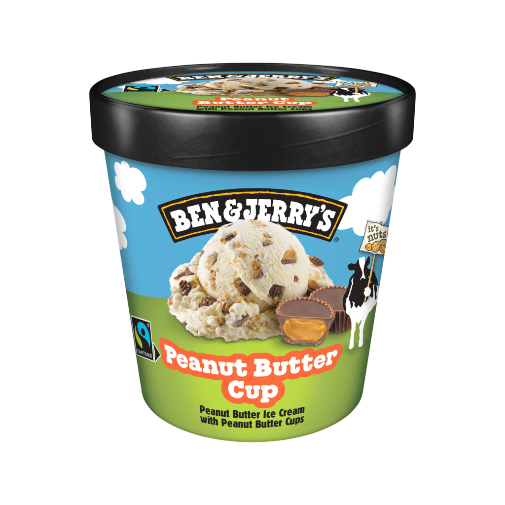 8 465ml Pg TKK Ben&Jerrys Eisbecher Peanut Butter Cup 