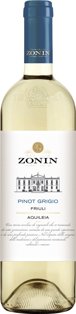 6 0.75l Fl Zonin Class Pinot Grigio 