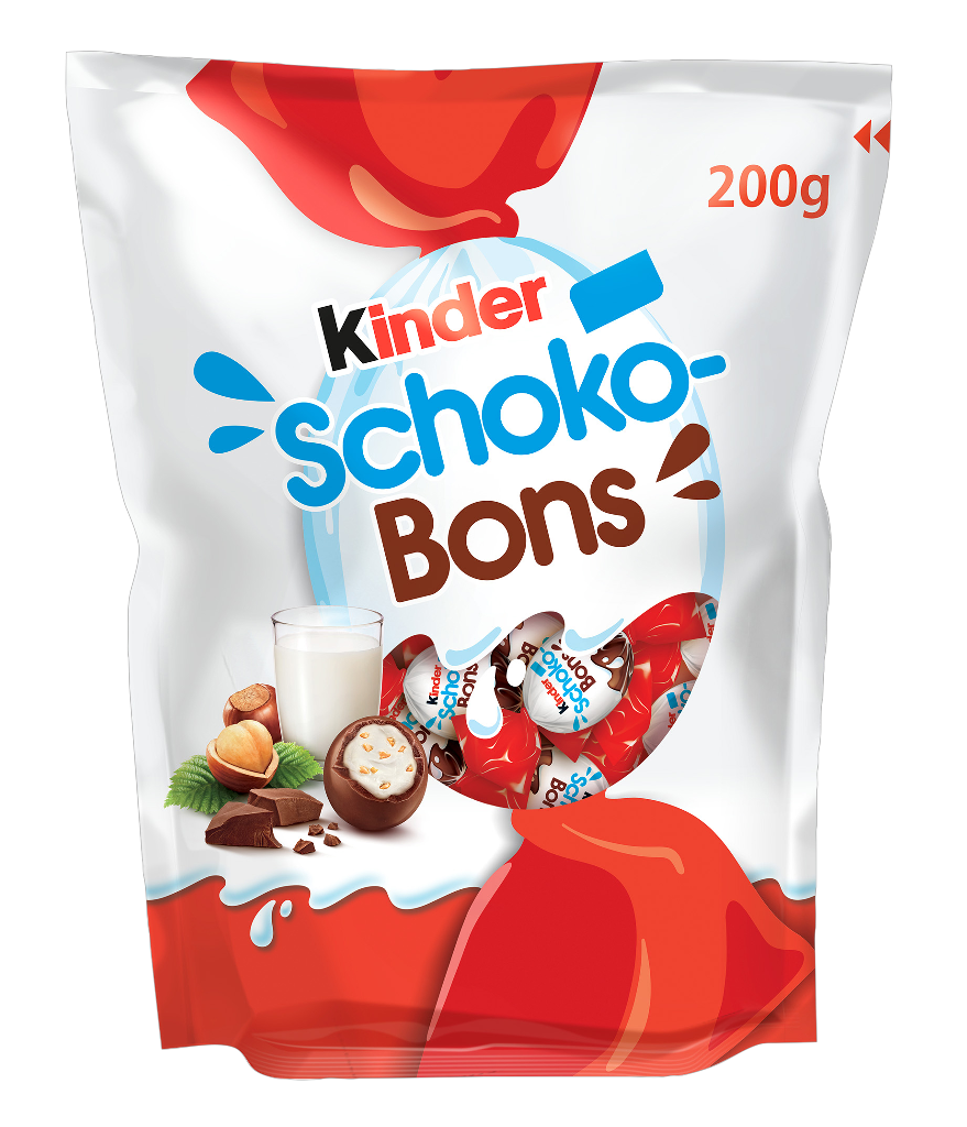 18 200gr Bt Ferrero Kinder Schoko-Bons 