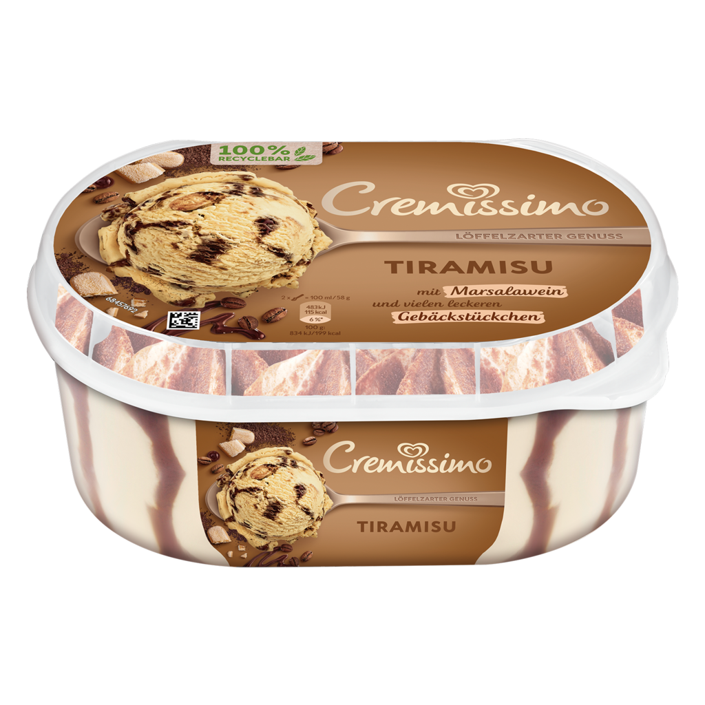 6 825mlPg Eskimo Cremissimo Tiramisu 