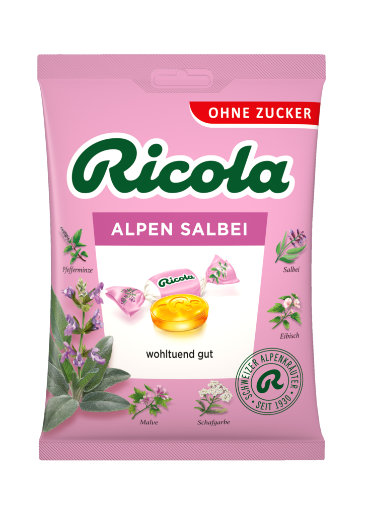 18 75g Bt Ricola Salbei zuckerfrei 