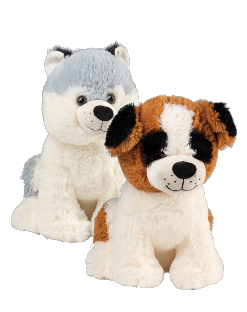 1 1St Pg Plüsch Hunde, sitzend 30 cm 