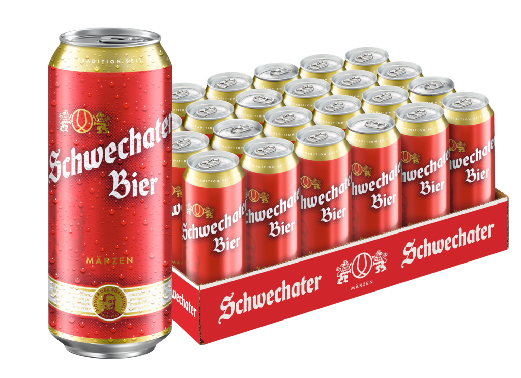 24 0.50l Ds Schwechater Bier Dose EWP 
