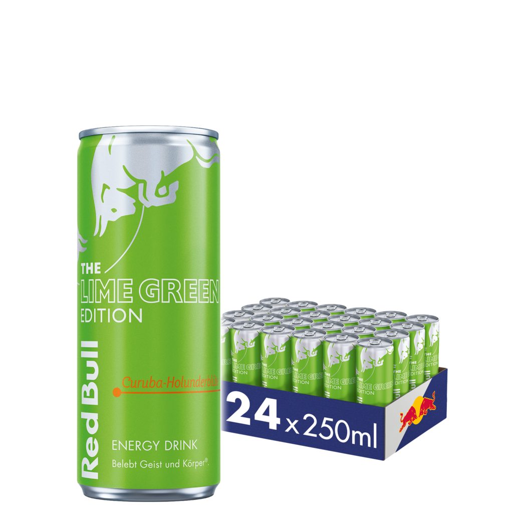 24 0.25l Ds Red Bull Lime Green Edition Curuba Holunderblüte EWP 