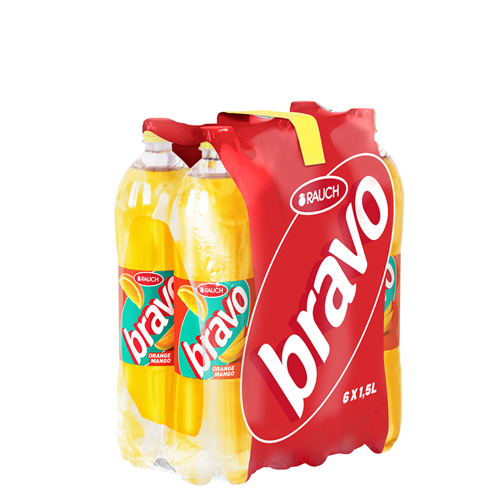 6 1.50l Fl Rauch Bravo Orange Mango PET EWP 