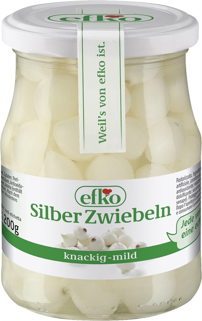 6 370ml Gl Efko Silberzwiebel 