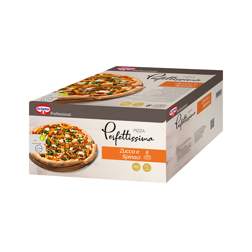 6 445g Pg TKK Dr. Oetker Perfettissima Pizza Zucca e Spinaci 