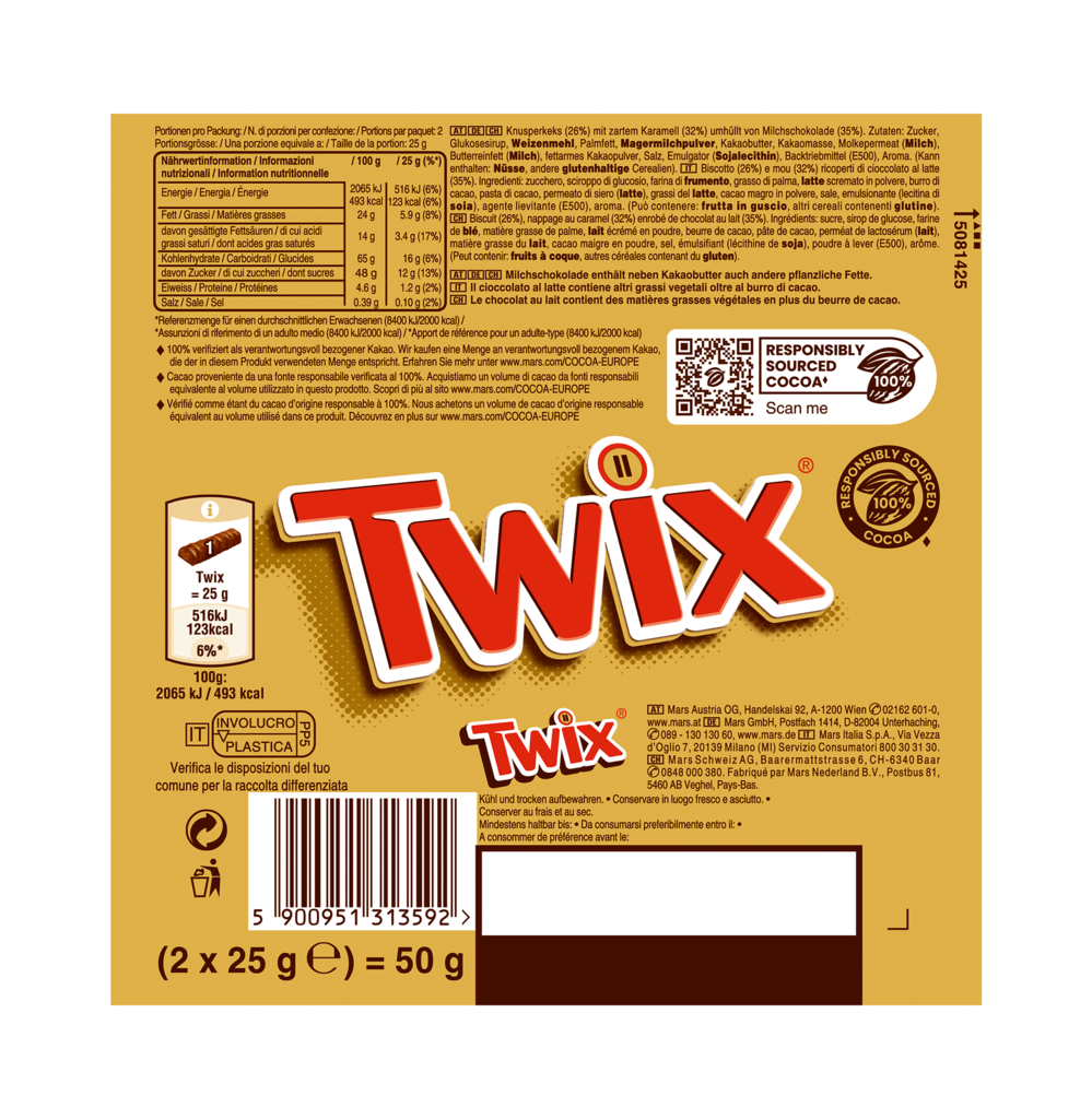 25 50grPg Twix Single 