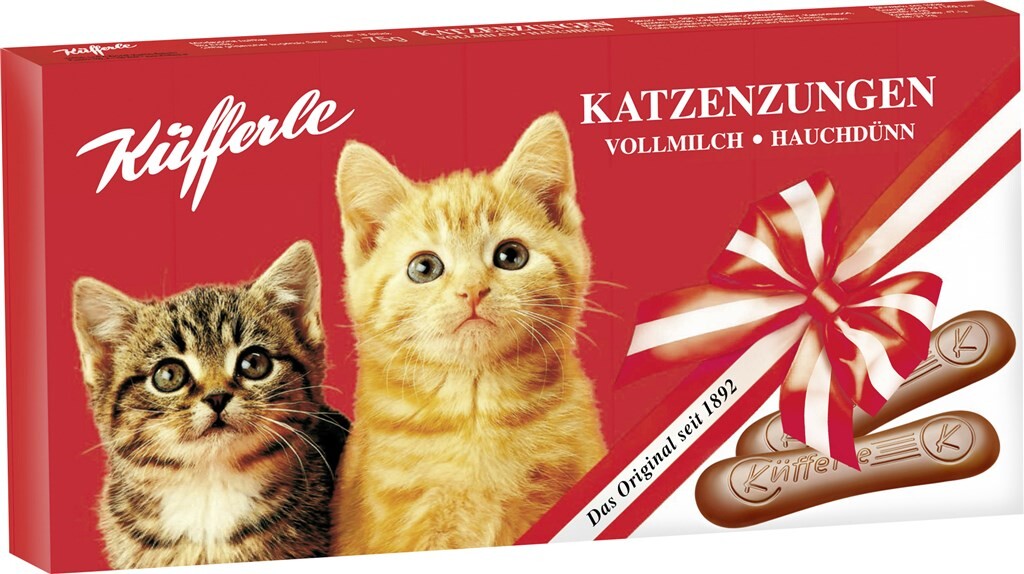 10 75 gr Pg Küfferle Katzenzungen Vollmilch 