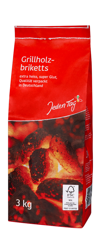 1 3kgSa Jeden Tag Grillholzbrikett 