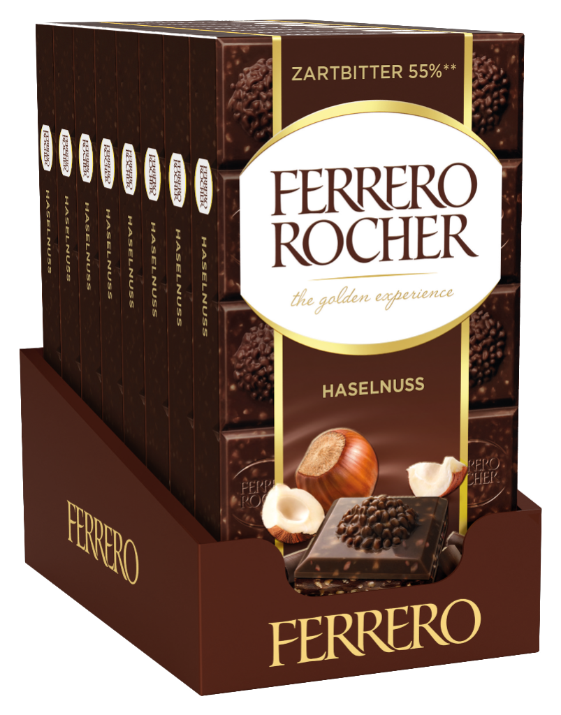 8 90g Ta Ferrero Rocher Zartbitter Tafel 