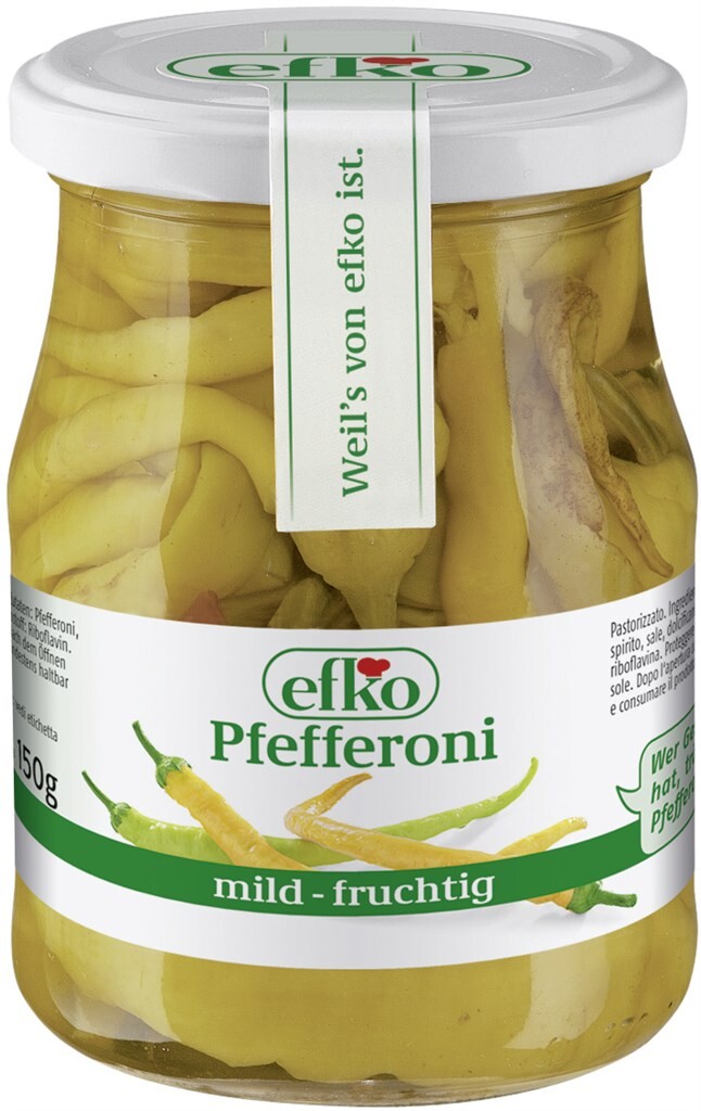 6 370ml Gl Efko Pfefferoni Mild 