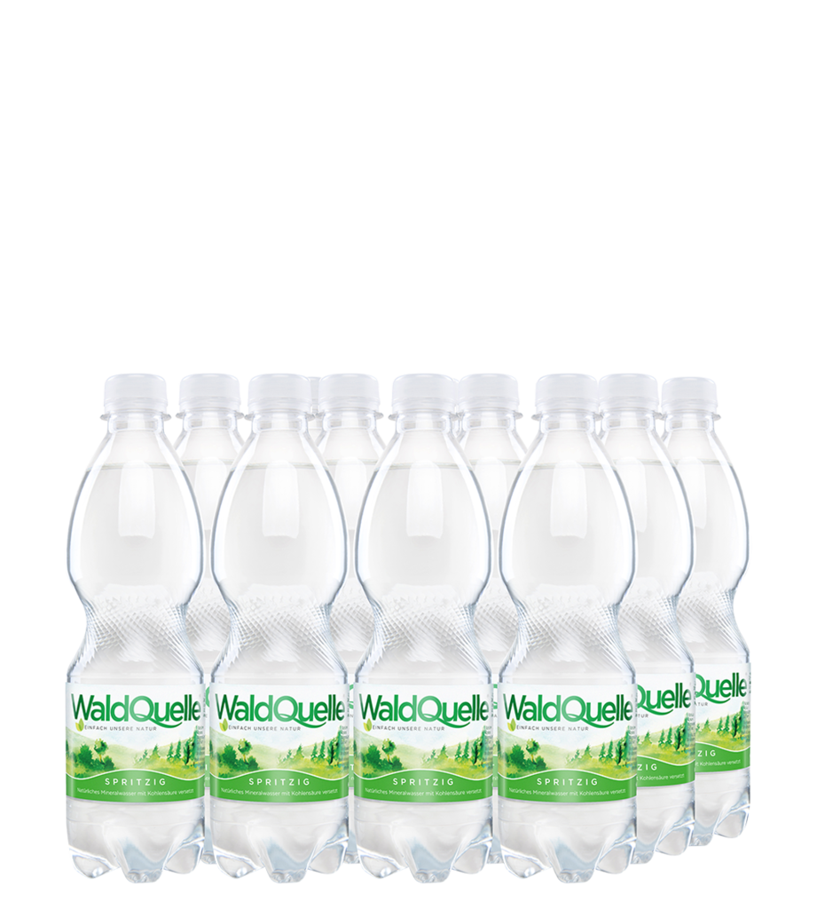 12 0.50l Fl Waldquelle Mineralwasser spritzig PET EWP 