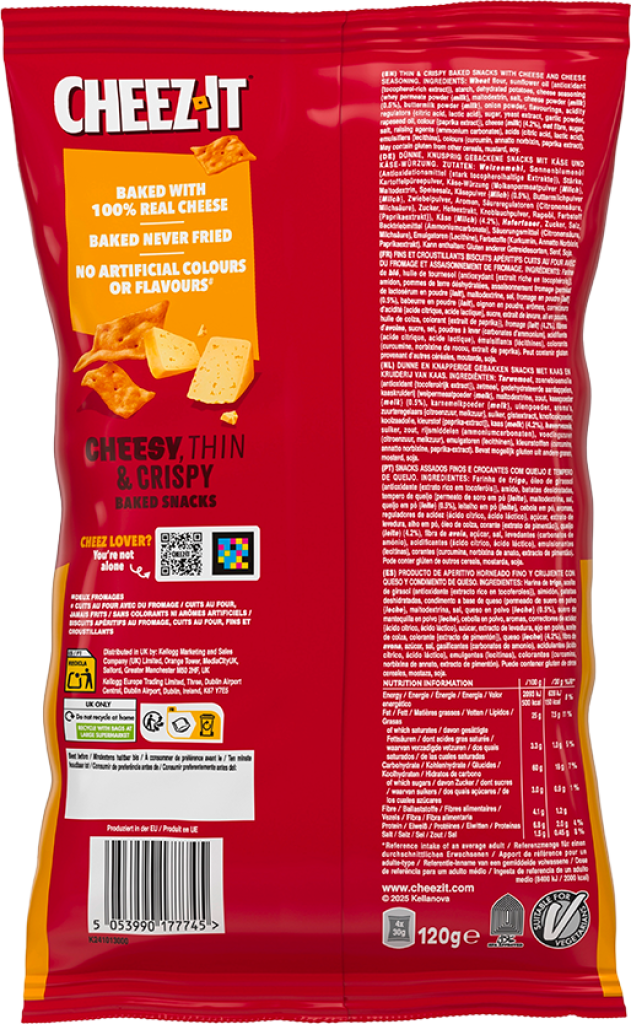 14 120g Pg Kelloggs Cheez it double Cheese 