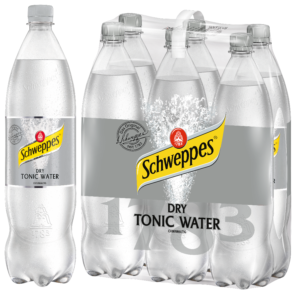 6 1.25l Fl Schweppes Dry Tonic Water EW 