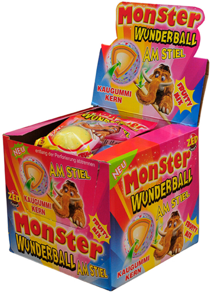 16 60g Pg Monster Wunderball am Stiel  