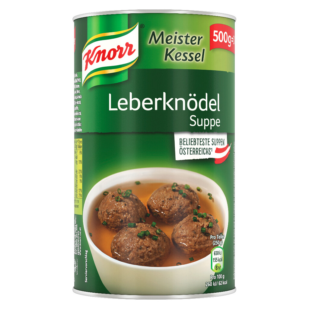 6 500g Ds Knorr Meisterkessel Leberknödel 
