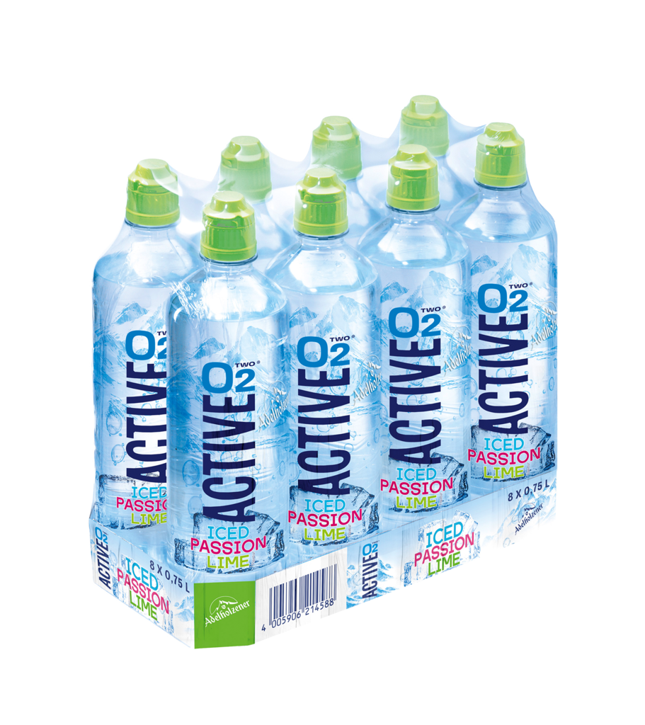8 0.75l Fl Active O2 Iced Passion Lime PET 