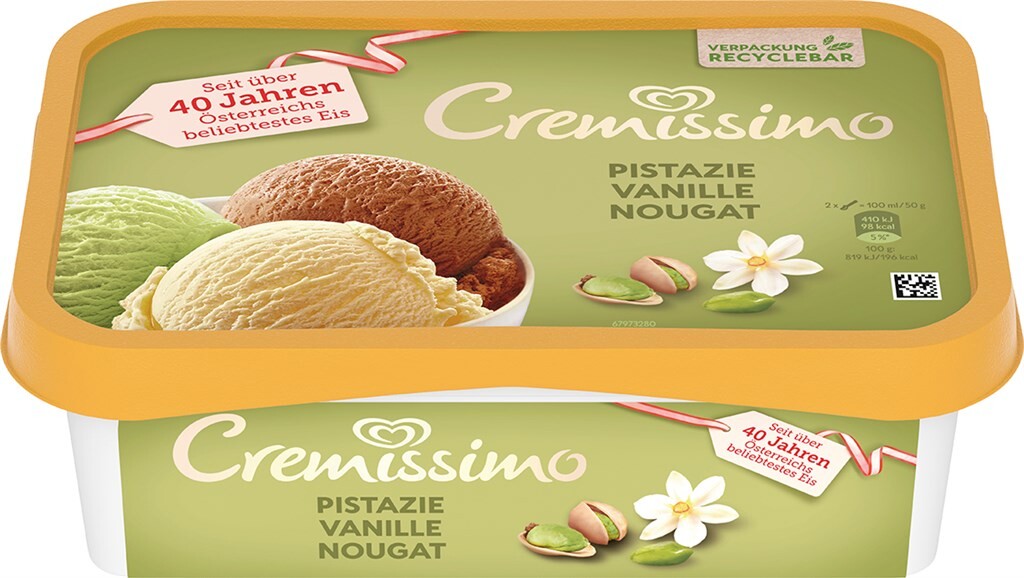 6 1000mlPg Eskimo Cremissimo Pistazie-Vanille-Nougat 