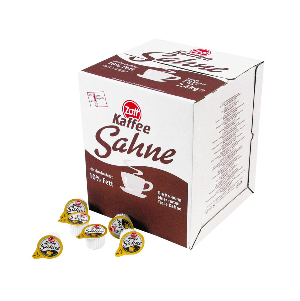 1 240StPg Zott Kaffeeobers/Kaffeesahne Portionsbecher 10g 