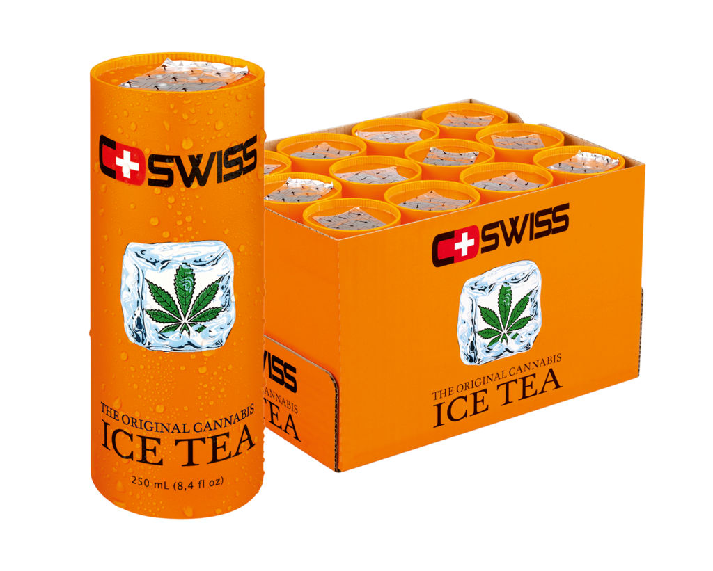 12 0.25lDs CSwiss Cannabis Ice Tea 