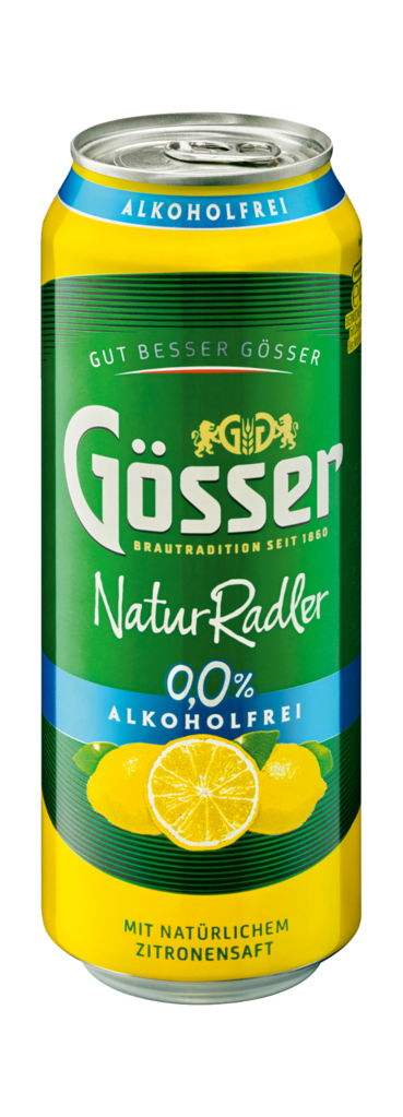 4 6/0.50MP Gösser Naturradler Zitrone Alkoholfrei Dose EWP 