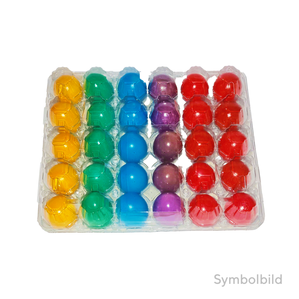 1 30St Pg Ostereier bunt aus Bodenhaltung 