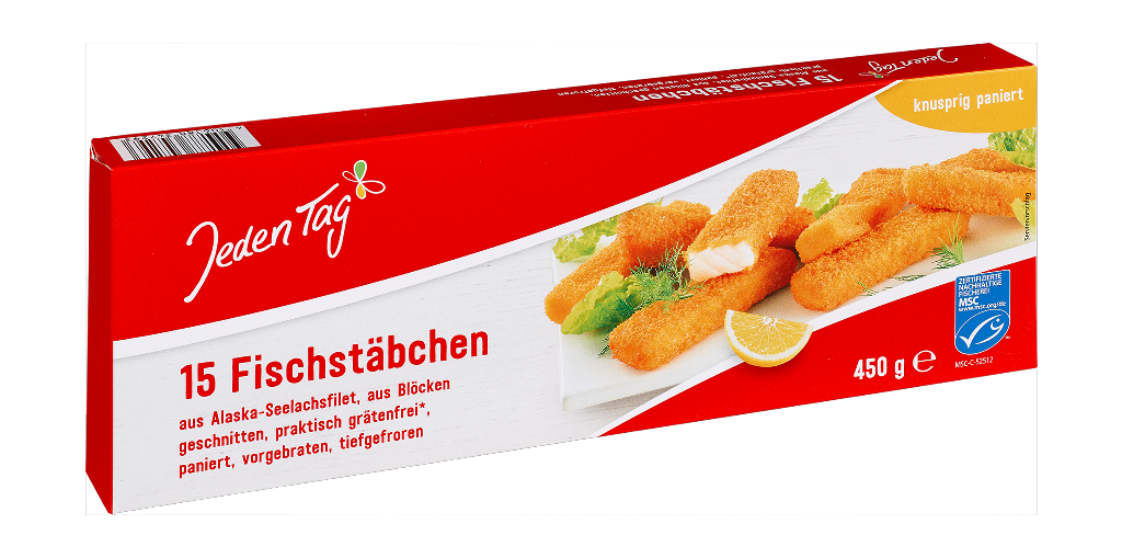 10 450g Pg TKK Jeden Tag Fischstäbchen 