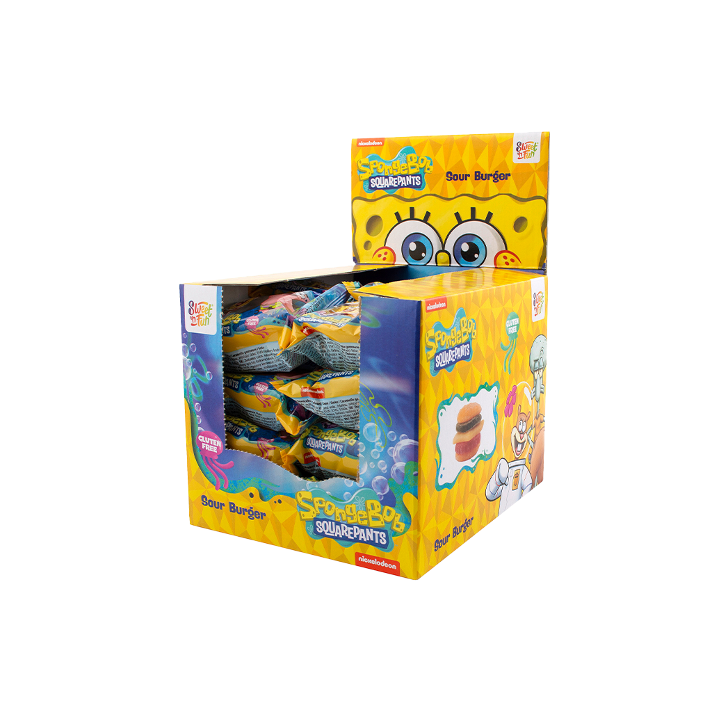 24 40g Pg Sweet'n Fun SpongeBob Sour Burger 