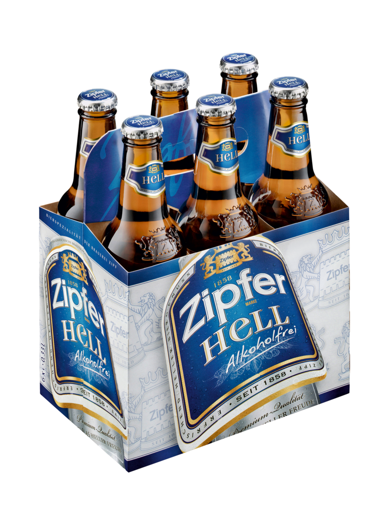 4 6/0.33MP Zipfer Hell Alkoholfreies Bier EW 