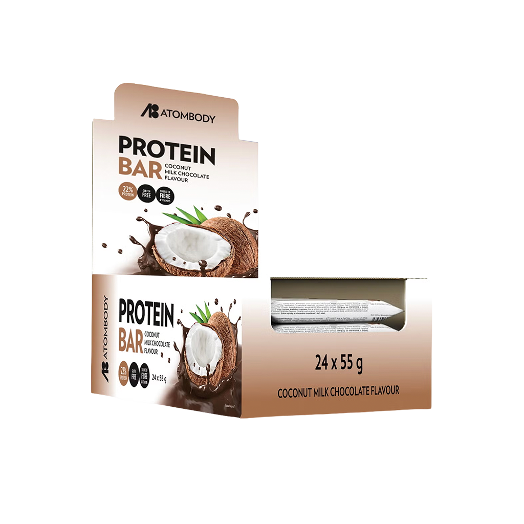 24 55g Rg Atombody Protein Bar Coconut Milk Chocolate 