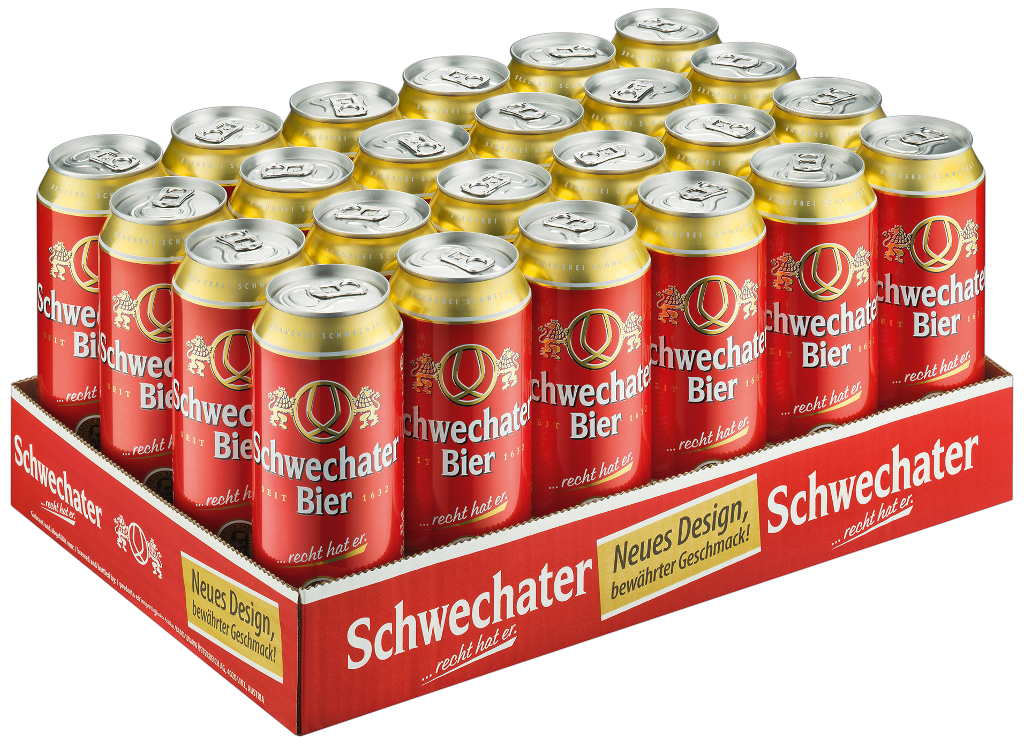 24 0.50l Ds Schwechater Bier Dose 