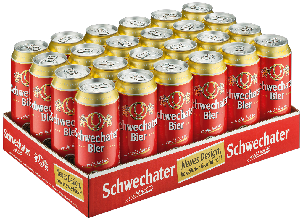 24 0.50l Ds Schwechater Bier Dose EWP 