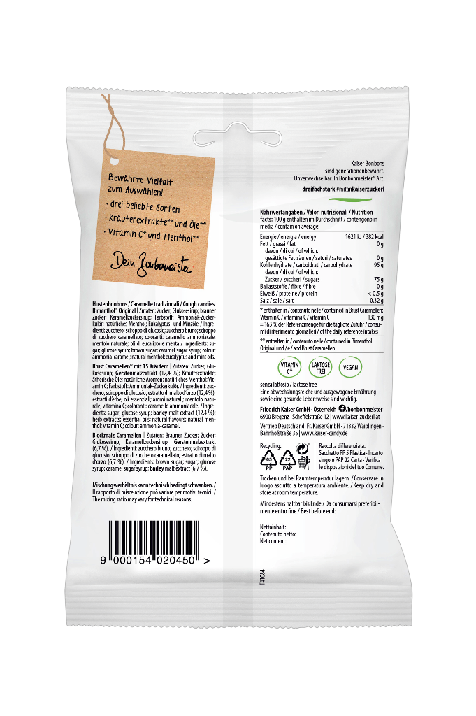 18 100g Pg Kaiser Hustenbonbons Misch. 