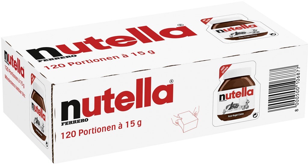 120 15 gr Pg Fer Nutella Portionen 