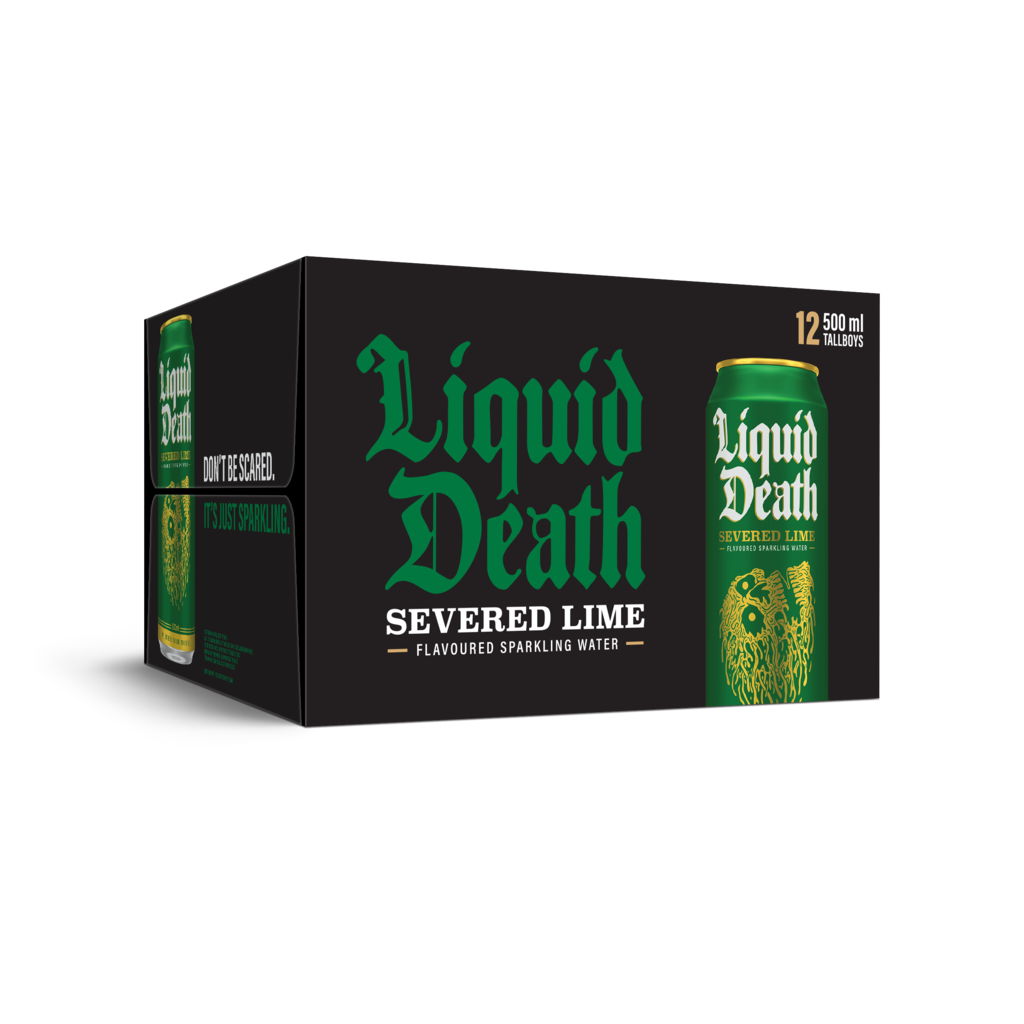 12 0.50l Ds Liquid Death Severed Lime Sparkling Water 