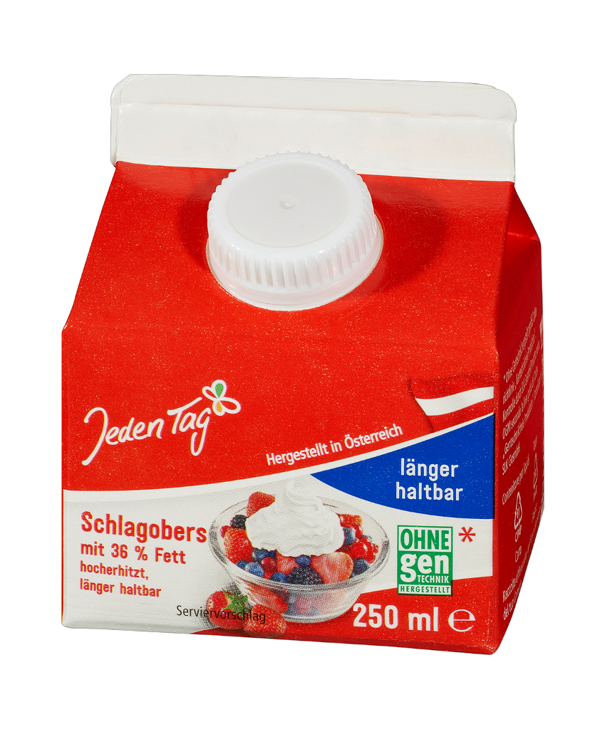 1 0.25l Pg Jeden Tag ESL Schlagobers 36% (12) 