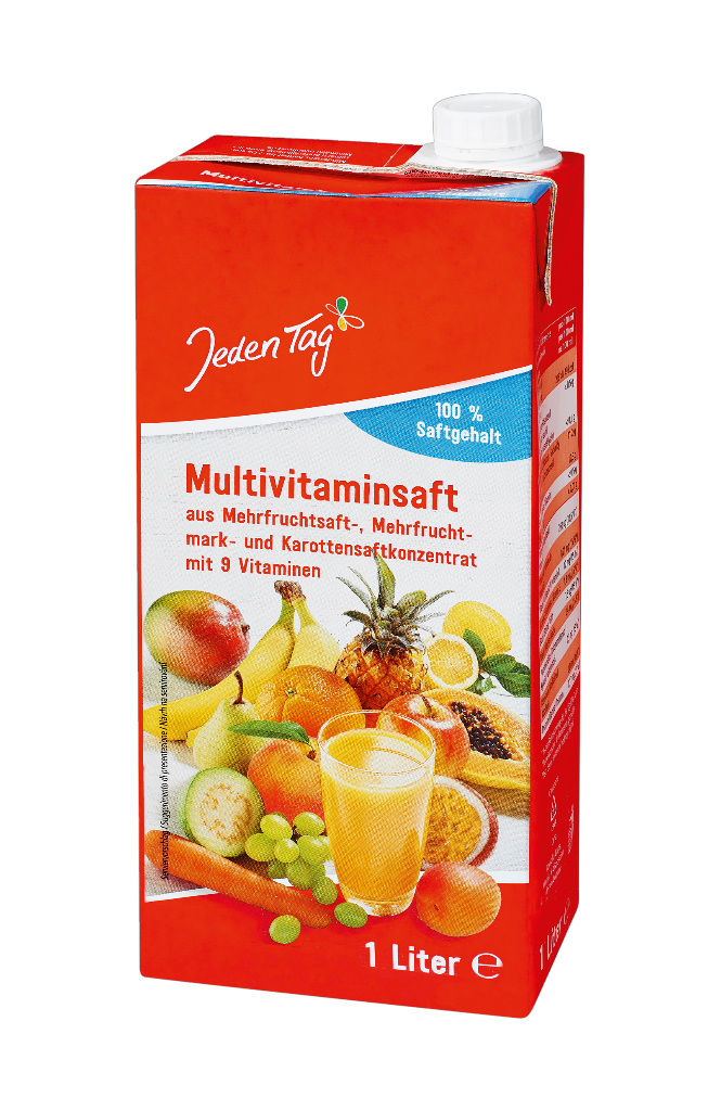 12 1.00lPg Jeden Tag Multivitamin Mehrfruchtsaft 