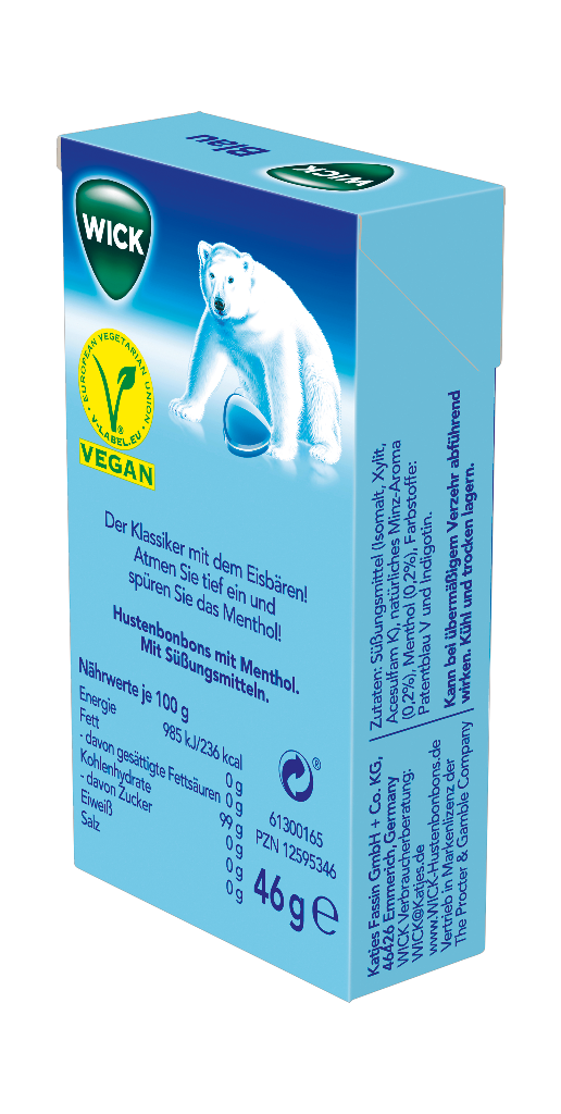 20 46gr Pg Wick Blau zuckerfrei BOX 
