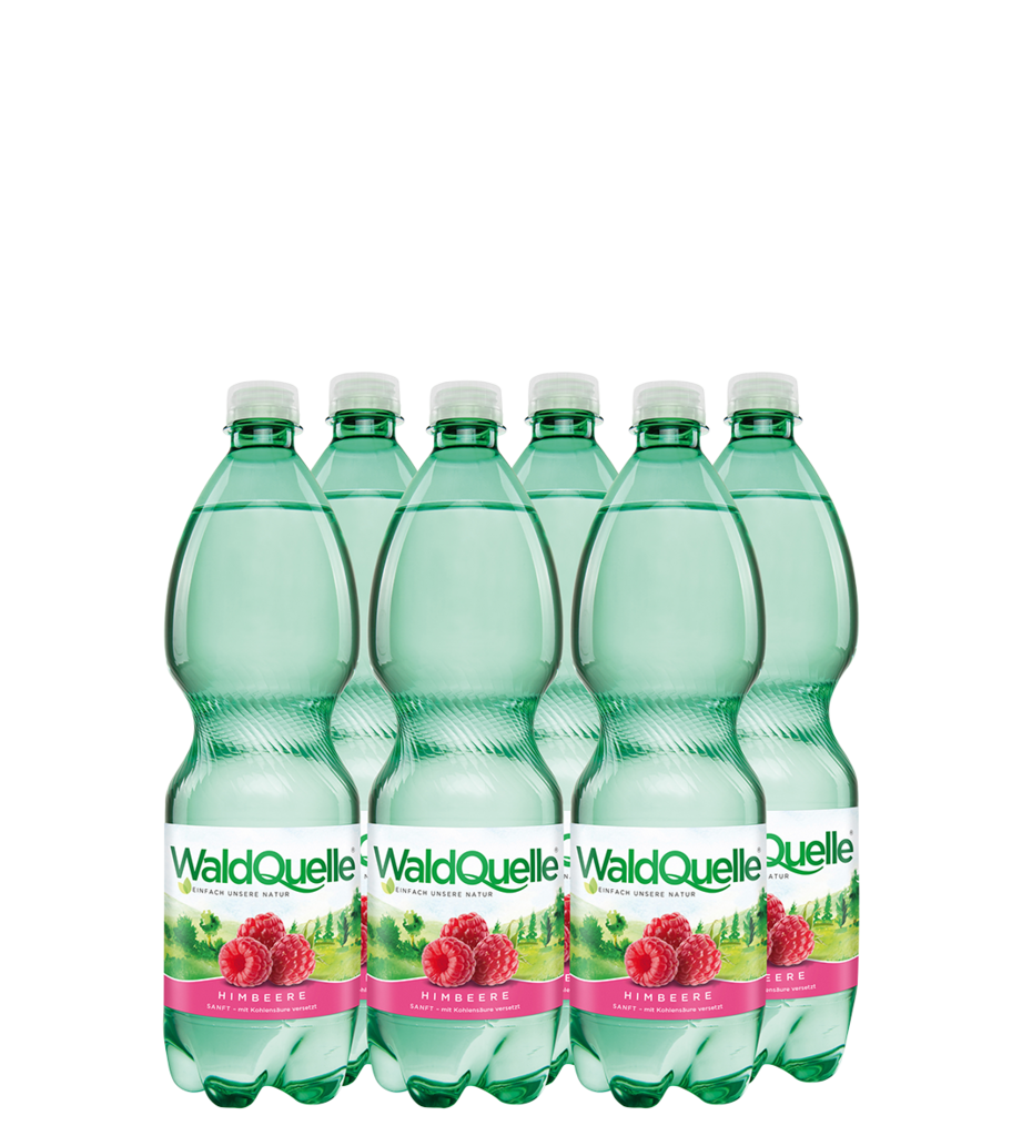 6 1.00l Fl Waldquelle Himbeere PET EWP 