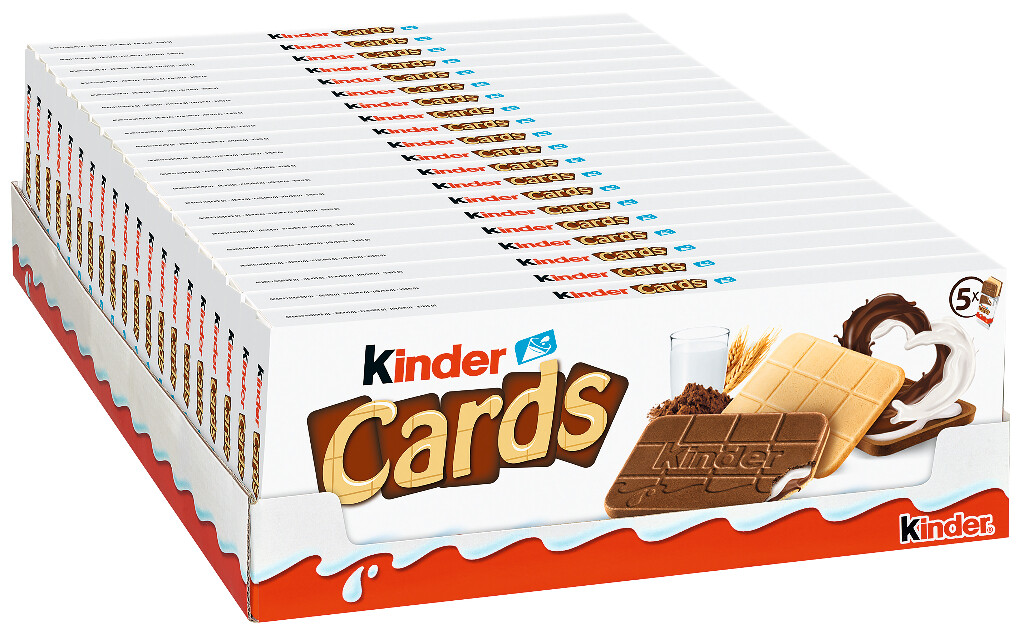 20 128gr Pg Ferrero Kinder Cards 