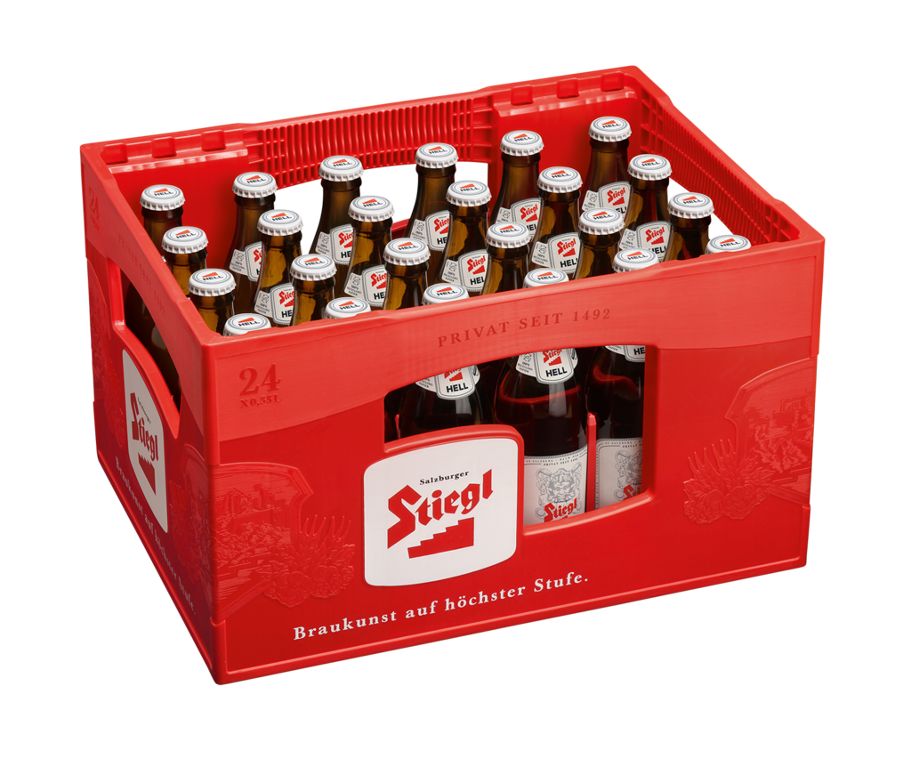 24 0.33lFl Stiegl Hell Poolflasche MW  