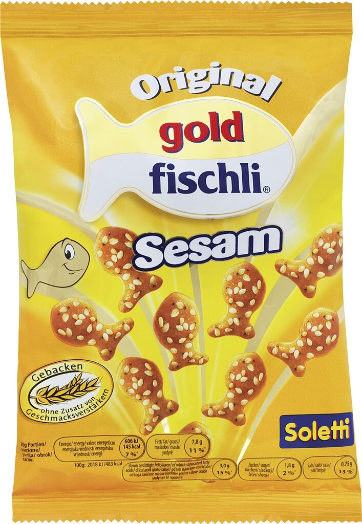 20 100gr Pg Soletti Goldfischli Sesam 