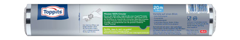 20 1St Pg Toppits Alufolie 20Meter 