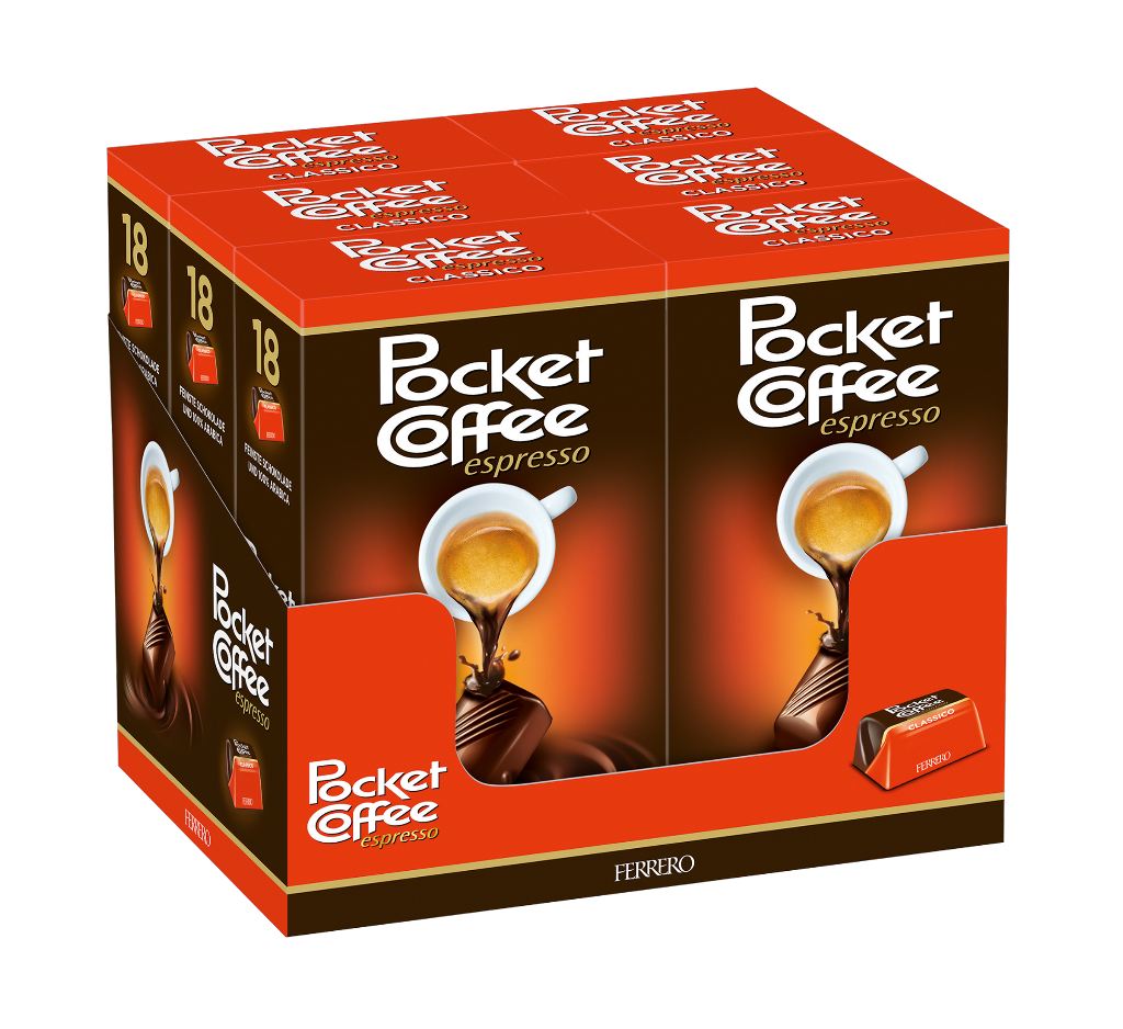 6 225g Pg Ferrero Pocket Coffee T18 