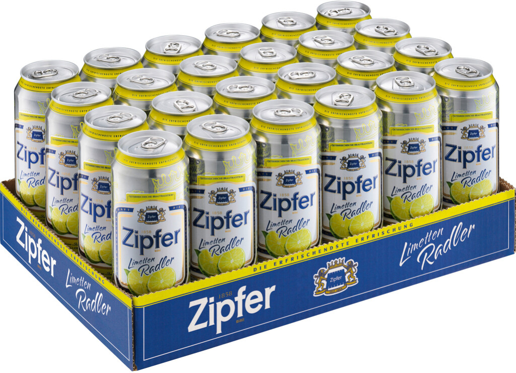 24 0.50l Ds Zipfer Limetten Radler Dose EWP 